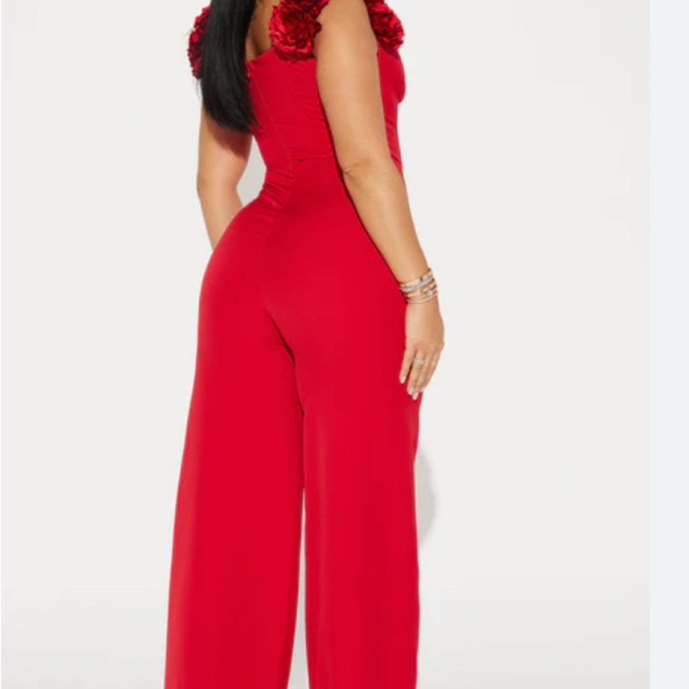 Fashion Nova Bold Red Jumpsuit